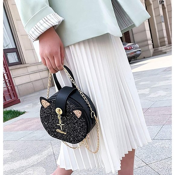 QZUnique Cat Cross Body Handba, Large Capacity Shoulder Bag for Women - Picture 3 of 8